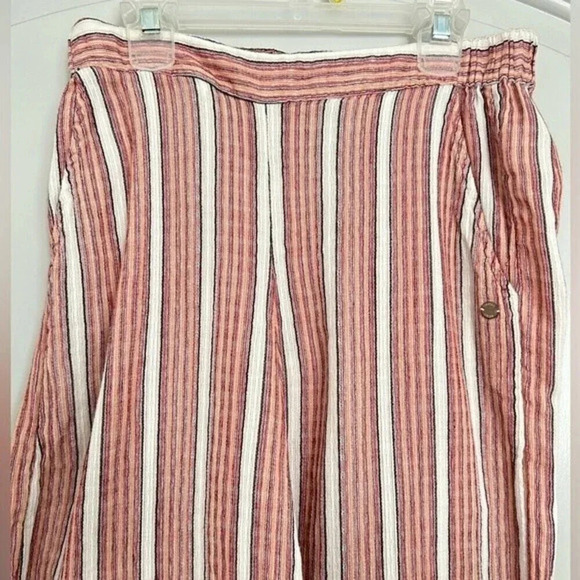 Roxy Midnight Avenue Striped Lounge Beach Pants size small - Picture 7 of 14